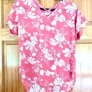 Pink Criss Cross Blouse